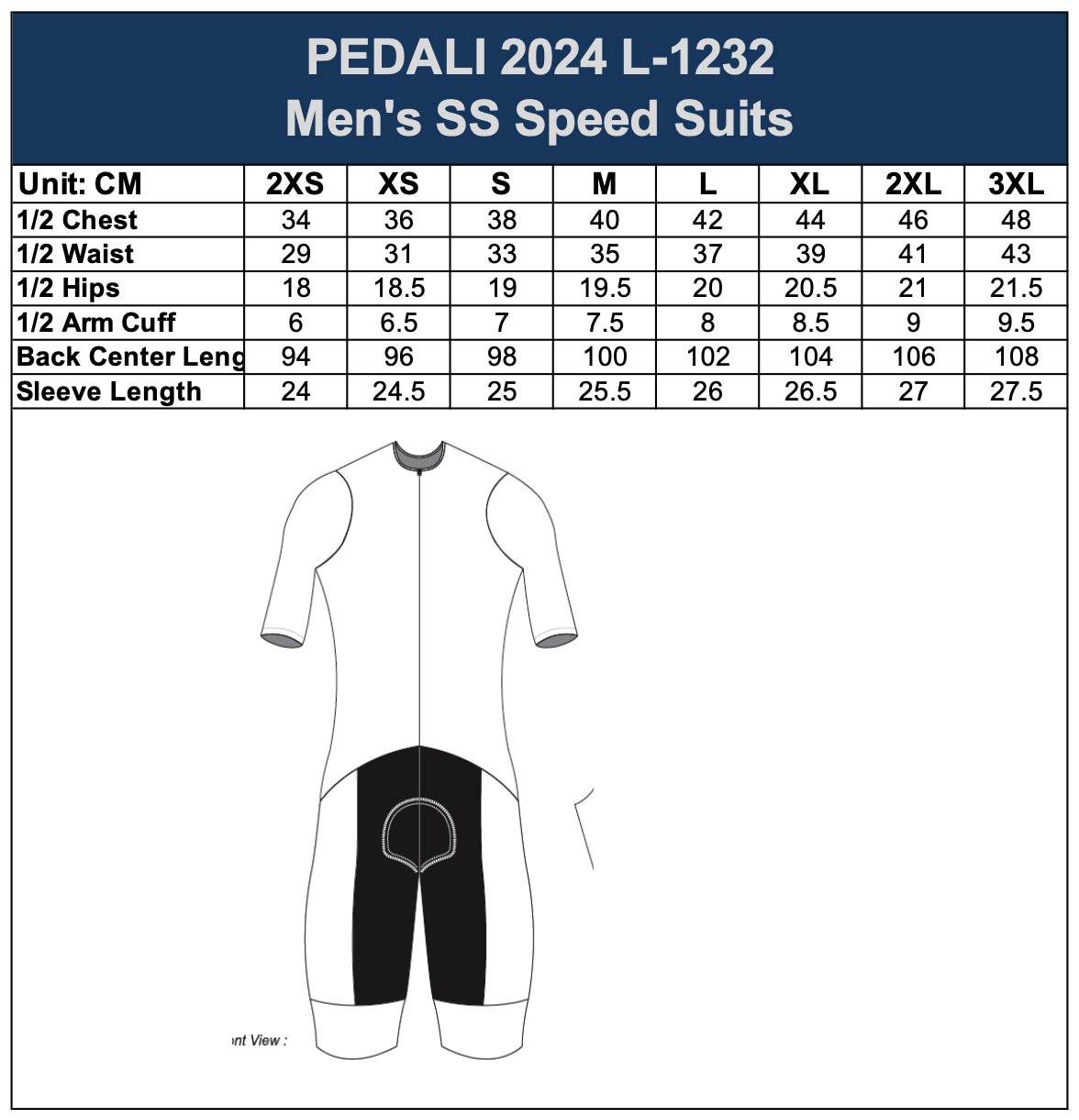 Z1 Cyclery Speedsuit with 2 Pockets