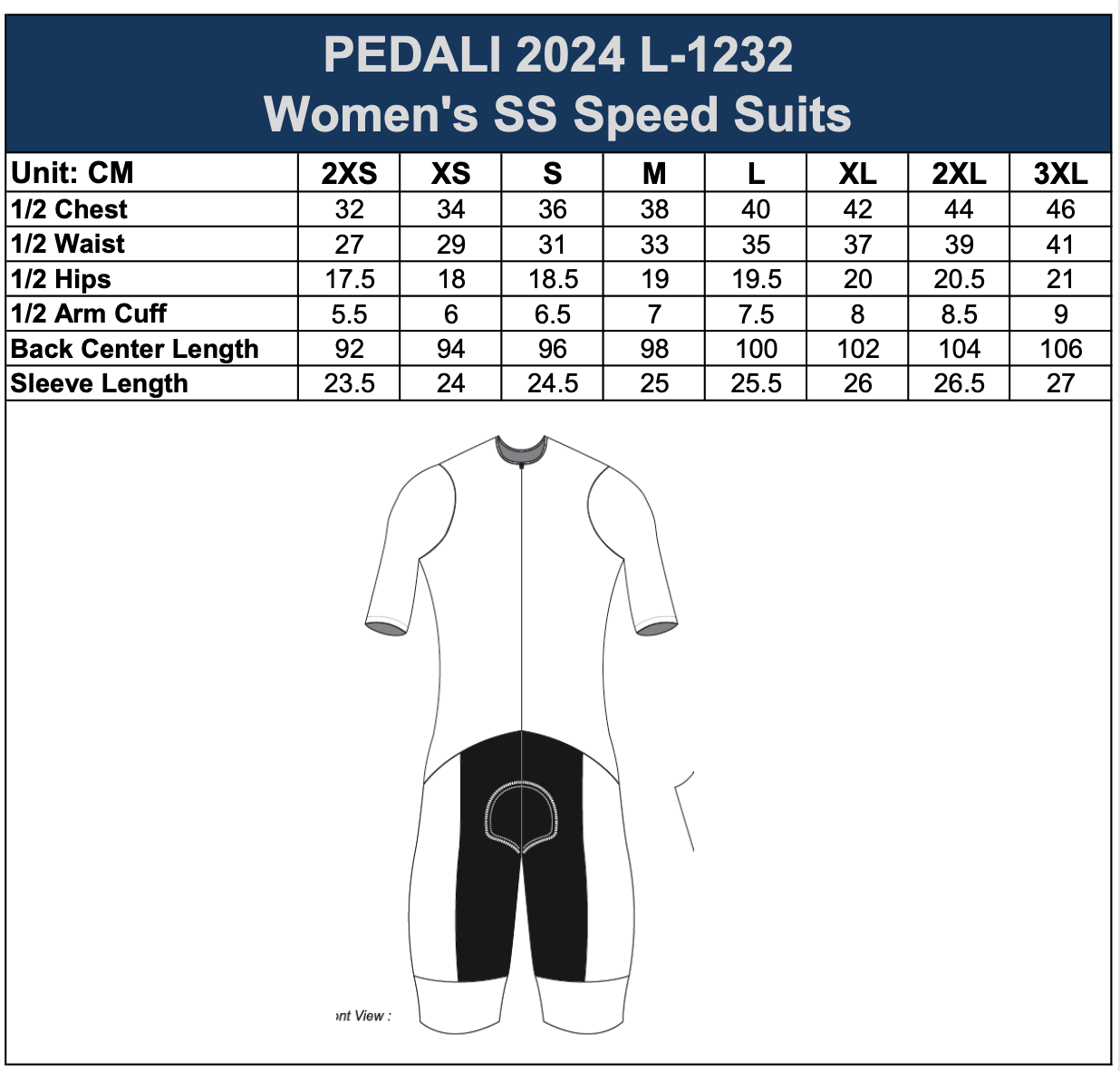 Z1 Cyclery Speedsuit with 2 Pockets