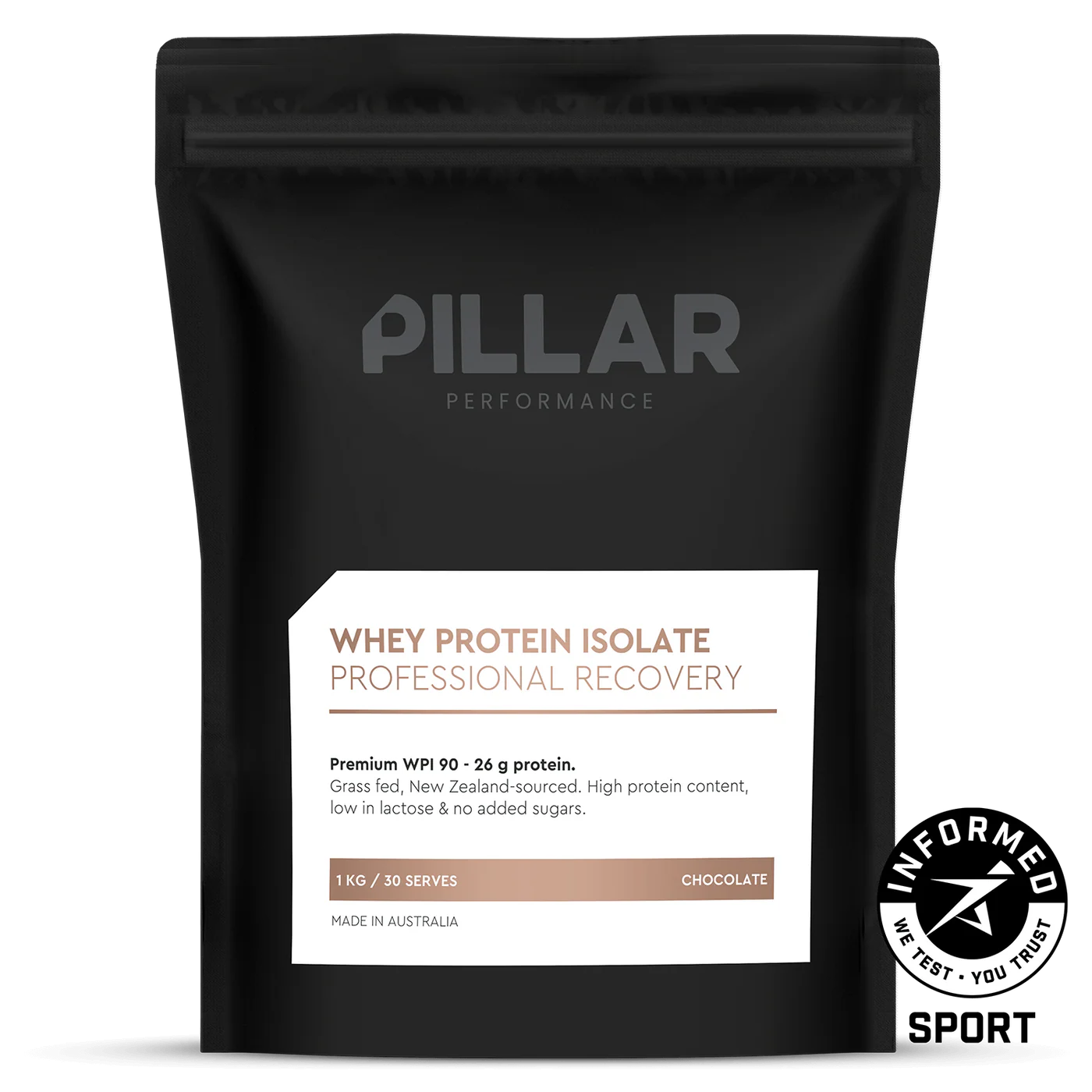 PILLAR WHEY PROTEIN ISOLATE - GRASS-FED