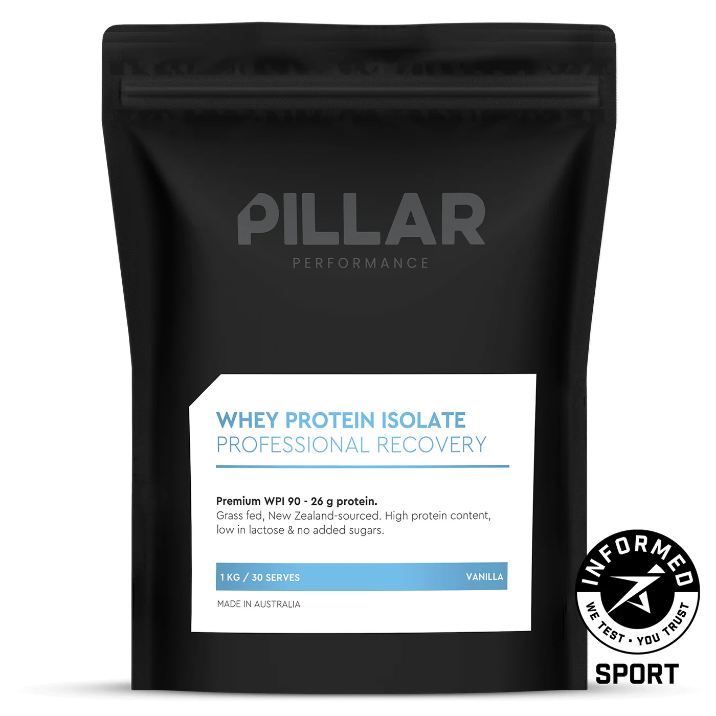 PILLAR WHEY PROTEIN ISOLATE - GRASS-FED