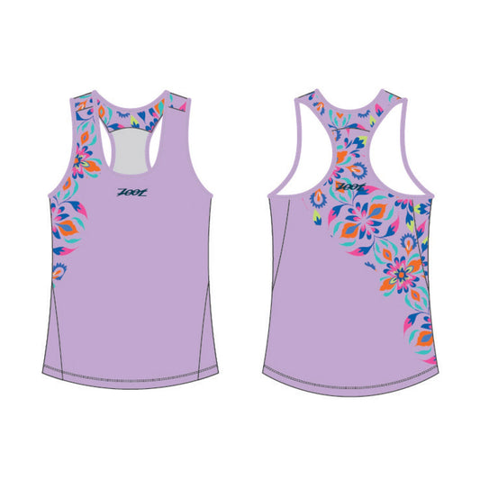 Women's Ltd Run Singlet - Kaleidoscope