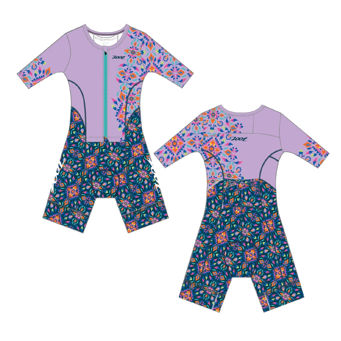Women's Ltd Tri Aero Fz Racesuit - Kaleidoscope