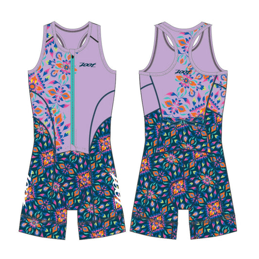 Women's Ltd Tri Slvs Fz Racesuit - Kaleidoscope