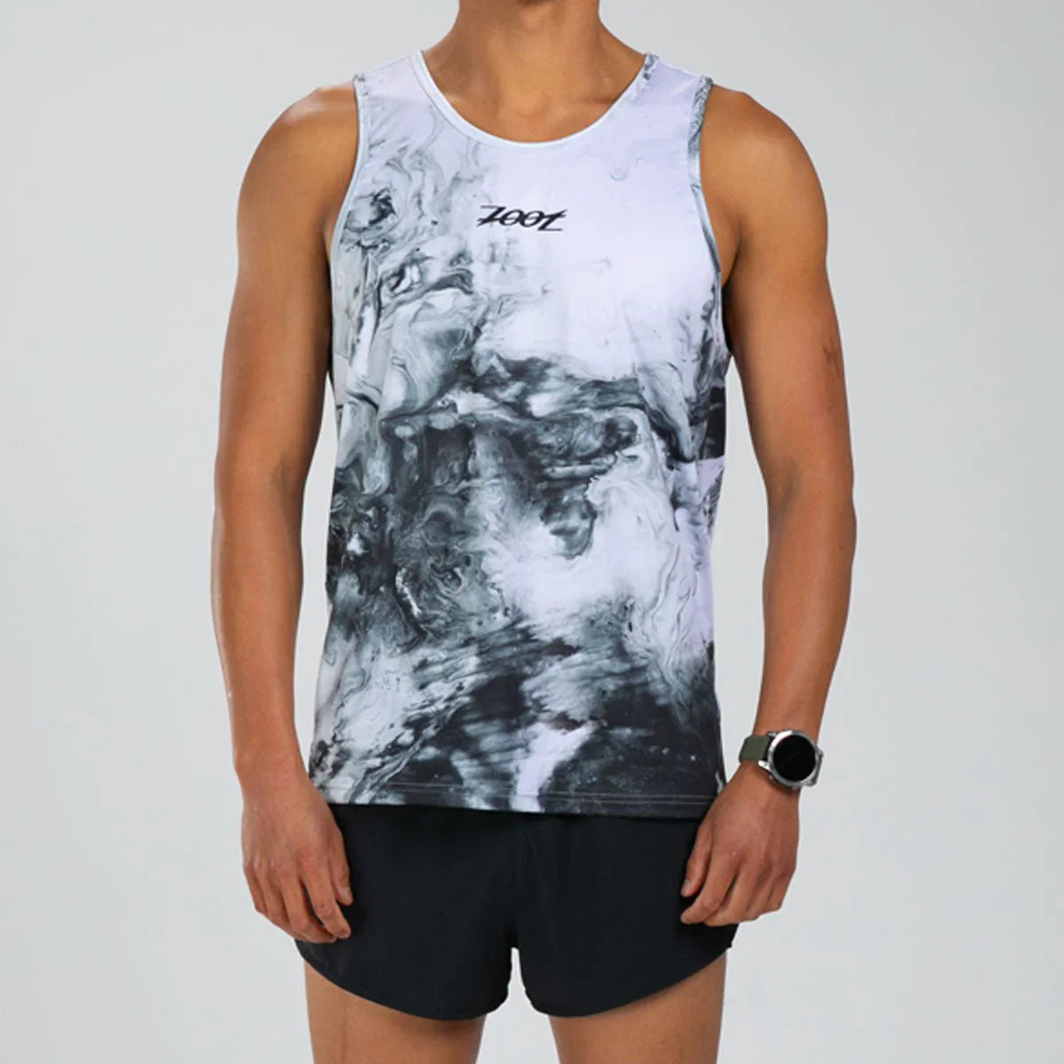 Men's Elite Run Singlet - White Hot