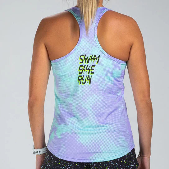 Women's Ltd Run Singlet - Electric