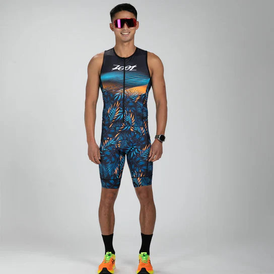 Men's Ltd Tri Aero Slvs Fz Racesuit - Club Aloha